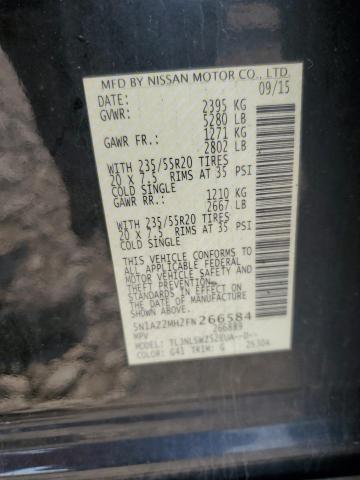 2015 NISSAN MURANO S 5N1AZ2MH2FN266584