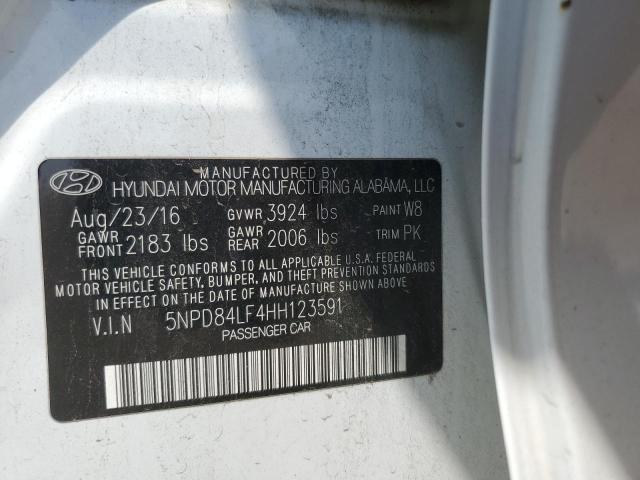 2017 HYUNDAI ELANTRA SE 5NPD84LF4HH123591