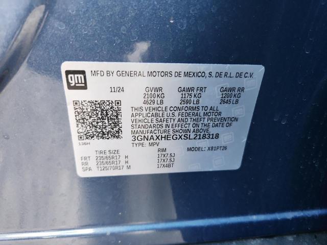 2025 CHEVROLET EQUINOX LT 3GNAXHEGXSL218318