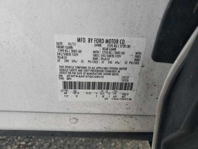 2015 FORD EDGE SPORT 2FMTK4APXFBC05015