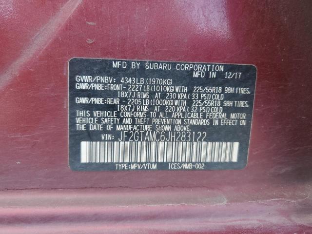 2018 SUBARU CROSSTREK JF2GTAMC6JH283122