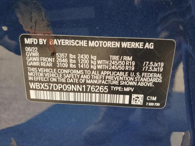 2022 BMW X3 XDRIVE3 - WBX57DP09NN176265