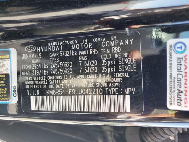 2020 HYUNDAI PALISADE LIMITED KM8R54HE9LU042210