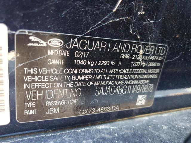 2017 JAGUAR XE PREMIUM SAJAD4BG1HA978878