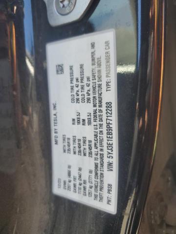 2023 TESLA MODEL 3 5YJ3E1EB9PF712288