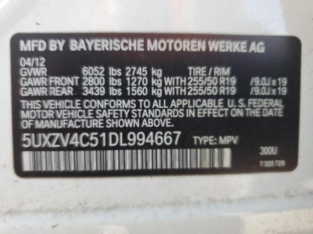 2013 BMW X5 XDRIVE3 - 5UXZV4C51DL994667