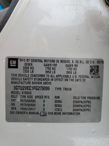 2015 GMC SIERRA K15 3GTU2VEC1FG279099