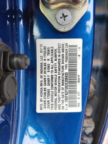 2013 HONDA CIVIC LX - 19XFB2F59DE206935