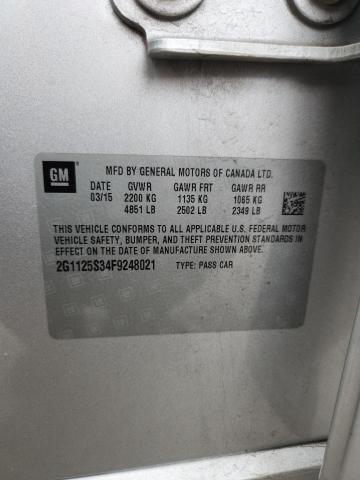 2015 CHEVROLET IMPALA LT - 2G1125S34F9248021