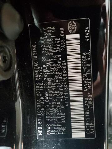 2023 TOYOTA CAMRY XLE 4T1F11BK4PU089064