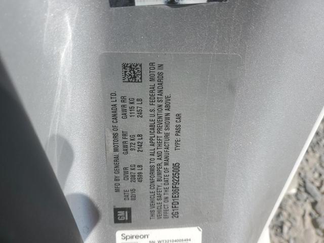 2015 CHEVROLET CAMARO LT 2G1FD1E36F9225005