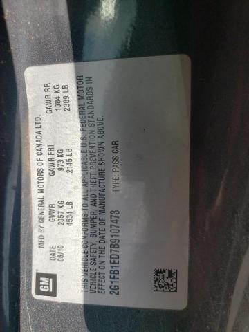 2011 CHEVROLET CAMARO LT - 2G1FB1ED7B9107473
