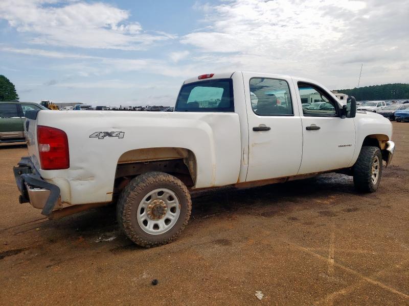 CHEVROLET SILVERADO 2014 white crew pic flexible fuel 1GC1KVCG7EF168078 photo #4