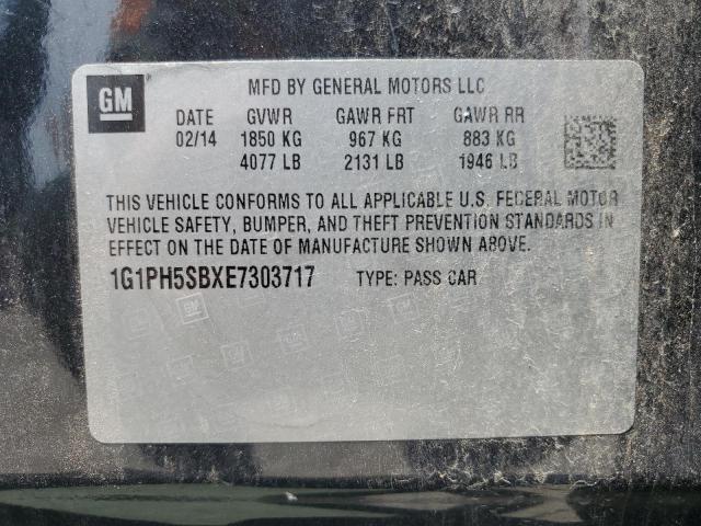 2014 CHEVROLET CRUZE ECO - 1G1PH5SBXE7303717