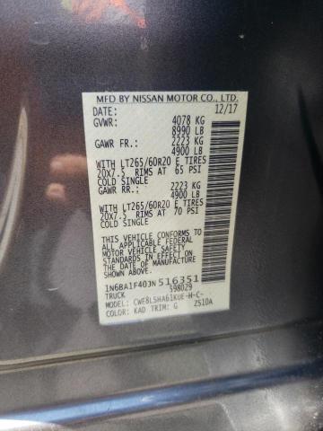 2018 NISSAN TITAN XD S 1N6BA1F40JN516351