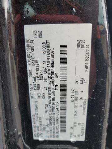 2015 LINCOLN MKC 5LMCJ1A90FUJ24776