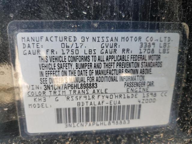 2017 NISSAN VERSA S 3N1CN7AP6HL898883