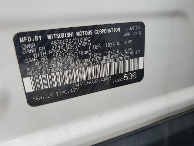 2018 MITSUBISHI ECLIPSE CROSS SE JA4AT5AA4JZ043005