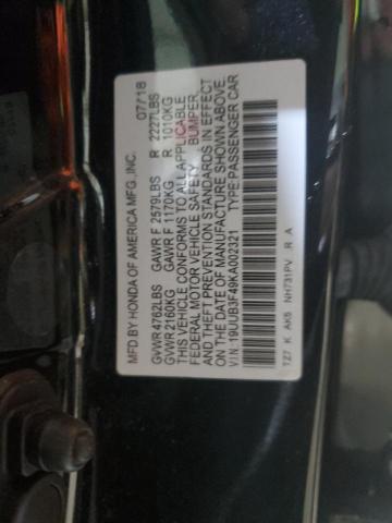 2019 ACURA TLX TECHNO 19UUB3F49KA002321