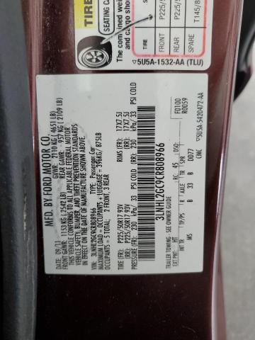 2012 LINCOLN MKZ - 3LNHL2GC9CR808966