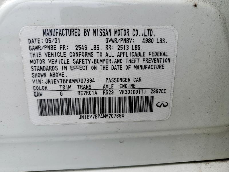 2021 INFINITI Q50 LUXE - JN1EV7BP4MM707694