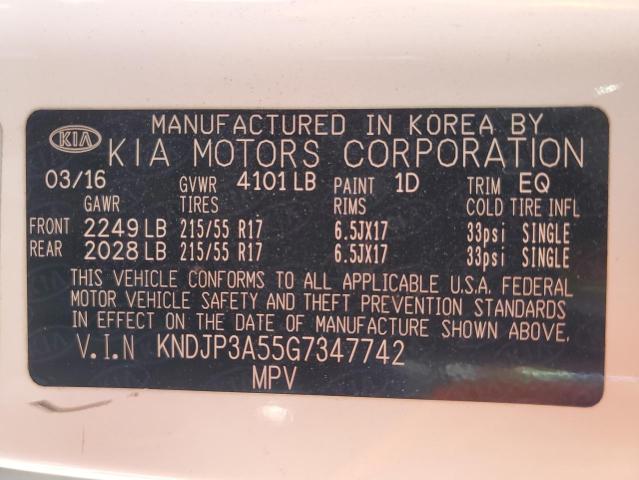 2016 KIA SOUL + - KNDJP3A55G7347742