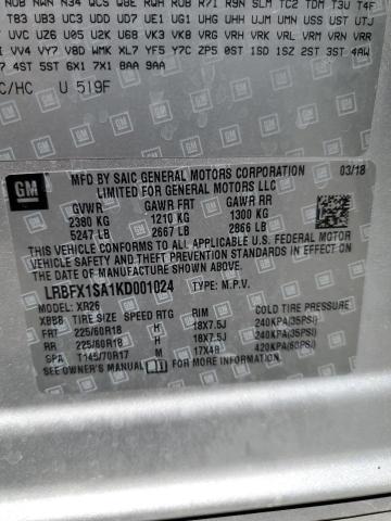 2019 BUICK ENVISION P - LRBFX1SA1KD001024