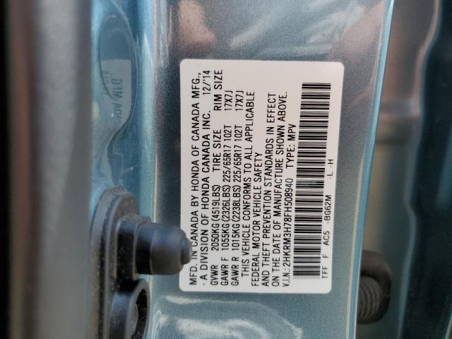 2015 HONDA CR-V EXL 2HKRM3H78FH508940