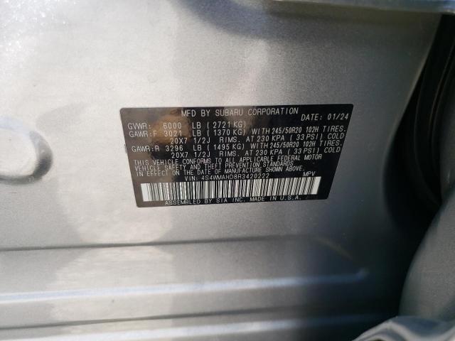 2024 SUBARU ASCENT ONY 4S4WMAHD8R3420222