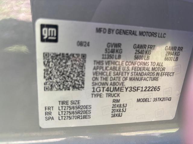 2025 GMC SIERRA K25 1GT4UMEY3SF122265