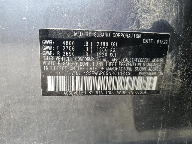 2022 SUBARU LEGACY TOU 4S3BWGP65N3013343