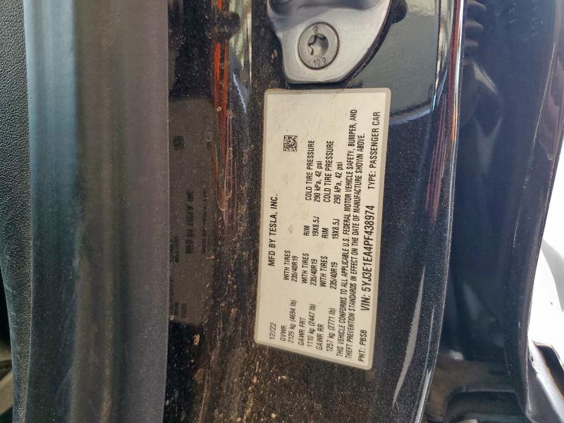 2023 TESLA MODEL 3 5YJ3E1EA4PF438974