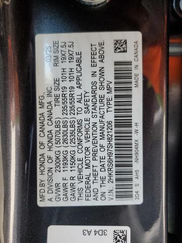 2025 HONDA CR-V SPORT 2HKRS6H97SH821206