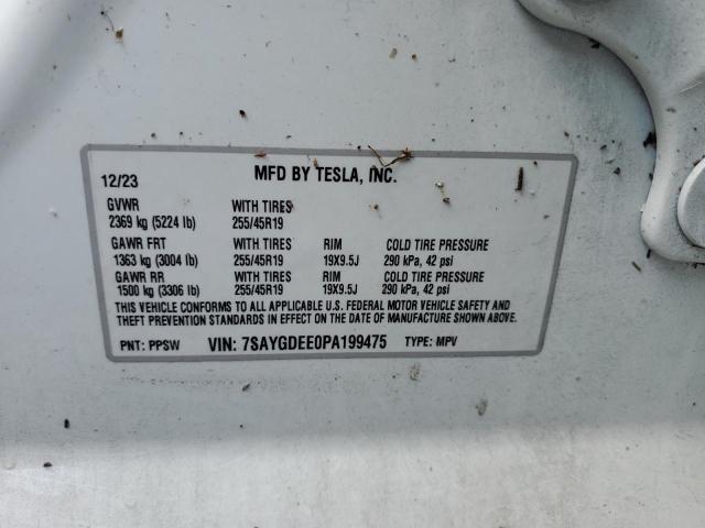 2023 TESLA MODEL Y 7SAYGDEE0PA199475