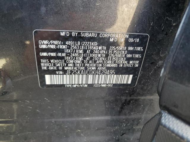 2019 SUBARU FORESTER L JF2SKAUC0KH429495