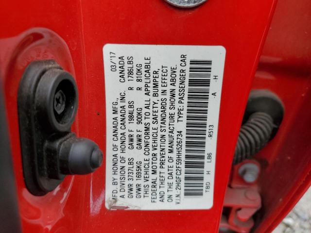 2017 HONDA CIVIC LX - 2HGFC2F59HH526734