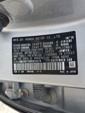 2017 HONDA ACCORD HYB JHMCR6F59HC014478