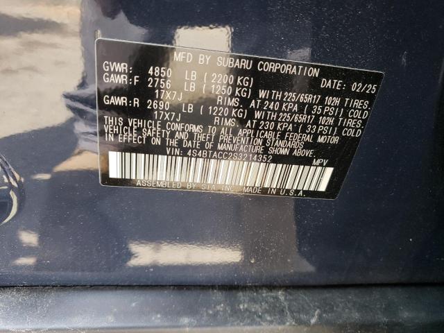 2025 SUBARU OUTBACK PREMIUM 4S4BTACC2S3214352