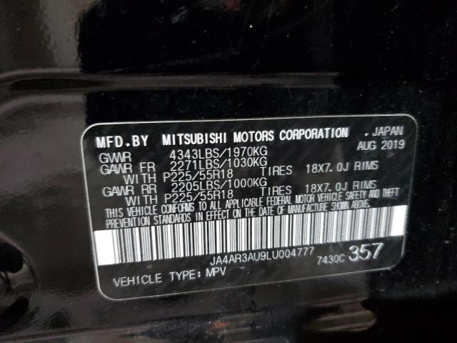 2020 MITSUBISHI OUTLANDER JA4AR3AU9LU004777