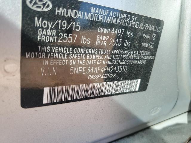 2015 HYUNDAI SONATA SPO - 5NPE34AF4FH243510