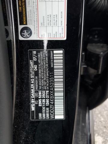 2019 MERCEDES-BENZ E 300 4MAT WDDZF4KBXKA523511