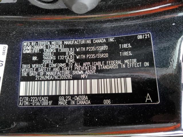 2022 LEXUS RX 350 2T2HZMDA7NC309282