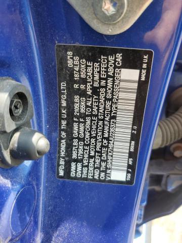 2018 HONDA CIVIC SPOR SHHFK7H94JU235373