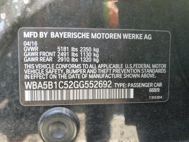 2016 BMW 535 I WBA5B1C52GG552692