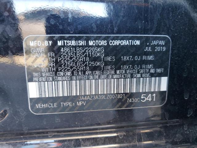 2020 MITSUBISHI OUTLANDER JA4AZ3A39LZ007821