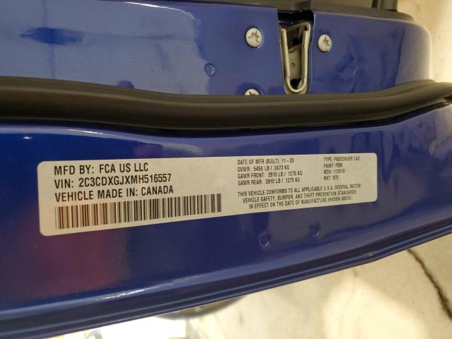 2021 DODGE CHARGER SC 2C3CDXGJXMH516557
