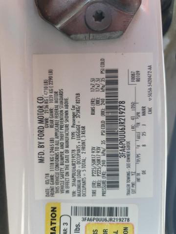 2018 FORD FUSION S H 3FA6P0UU6JR219278