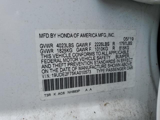 2019 ACURA ILX PREMIU 19UDE2F75KA010573