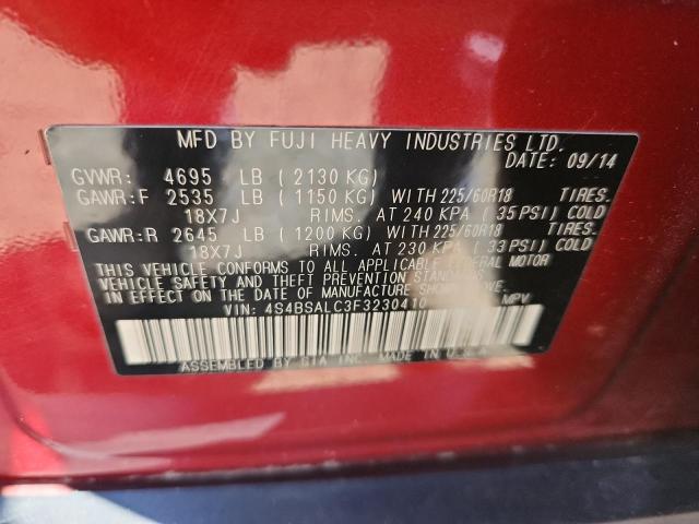 2015 SUBARU OUTBACK 2. 4S4BSALC3F3230410