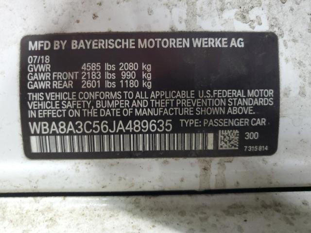 2018 BMW 320 XI WBA8A3C56JA489635